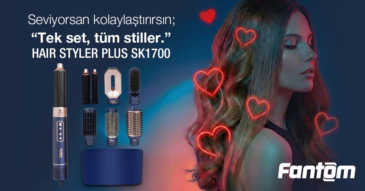 Sevgililer günü hediye saç şekillendirici seti