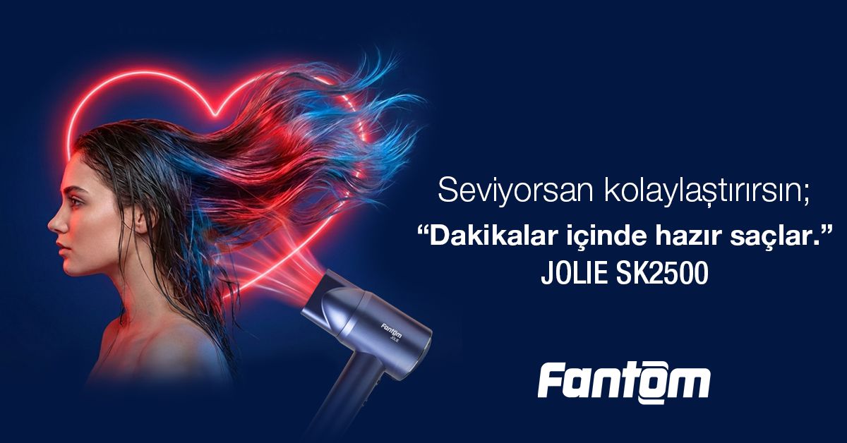 Sevgililer Günü hediyesi saç kurutma makinası