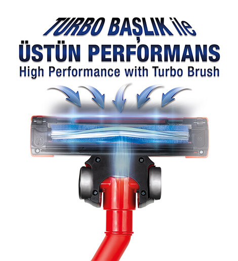 Aır Power Turbo Süpürücü Gövde Kırmızı - 2