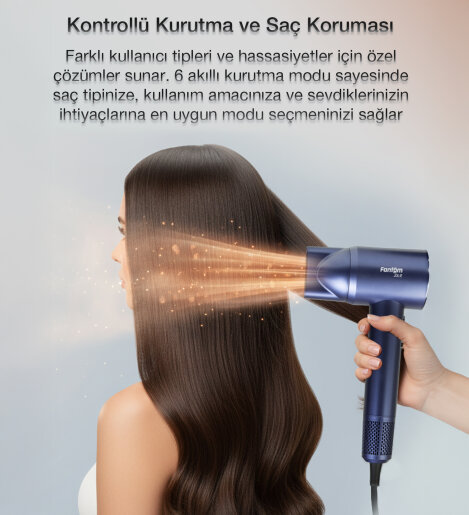 Fantom Jolie SK 2500 Saç Kurutma Makinesi Mavi - 11
