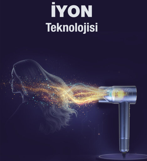 Fantom Jolie SK 2500 Saç Kurutma Makinesi Mavi - 10