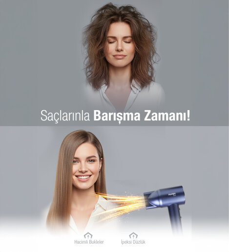 Fantom Jolie SK 2500 Saç Kurutma Makinesi Mavi - 5