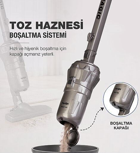 Fantom Magıc P 3000 Toz Torbasız Dikey Süpürge Antrasit - 15