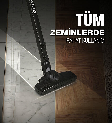 Fantom Magıc P 3000 Toz Torbasız Dikey Süpürge Siyah - 7