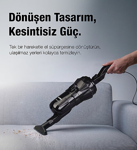 Fantom Magıc P 3000 Toz Torbasız Dikey Süpürge Siyah - 8