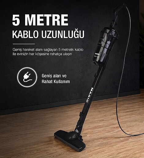 Fantom Magıc P 3000 Toz Torbasız Dikey Süpürge Siyah - 16