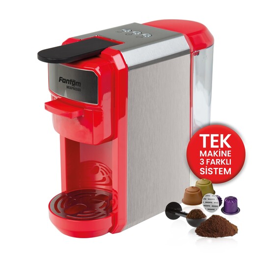 Fantom Mıxpresso Ks 1450 Mısscoffee Hediyeli Kutu Kırmızı