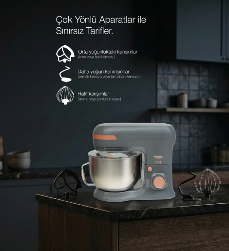 Fantom Nfest Hm 1500 Stand Mıxer Antrasit - 8