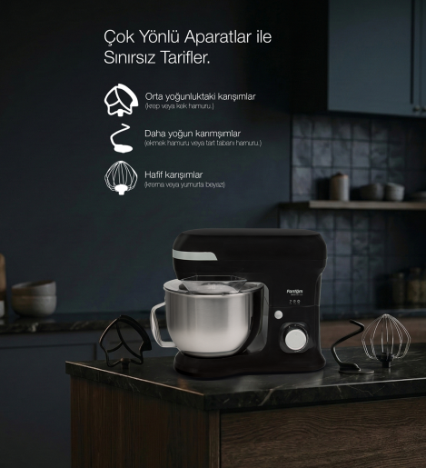 Fantom Nfest Hm 1500 Stand Mıxer Siyah - 8