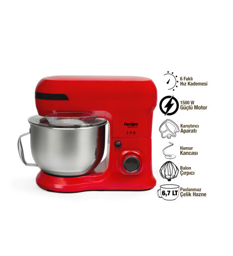 Fantom Nfest Hm 1500 Stand Mıxer Kırmızı - Fantom