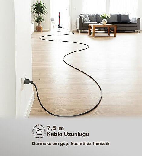 Fantom Pluto P 6000 Cyclone Dikey Elektrıkli Süpürge Amber Kırmızı - 13