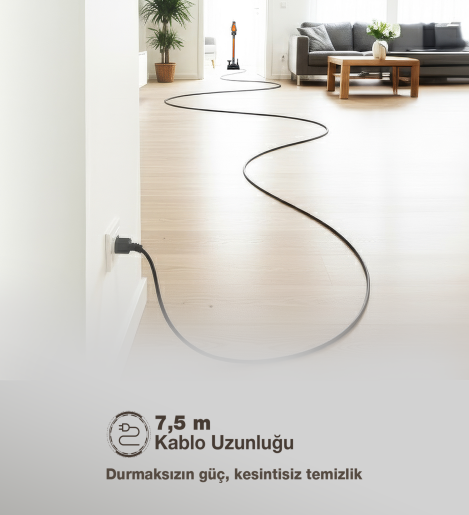 Fantom Pluto P 6000 Cyclone Dikey Elektrikli Süpürge Antrasit - 13