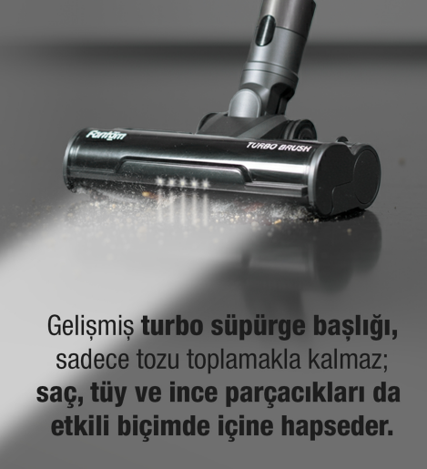 Fantom Pluto P 6000 Cyclone Dikey Elektrikli Süpürge Antrasit - 14