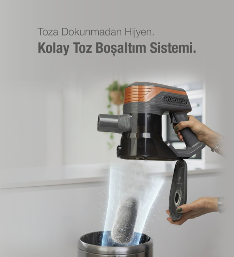 Fantom Pluto P 6000 Cyclone Dikey Elektrikli Süpürge Antrasit - 16