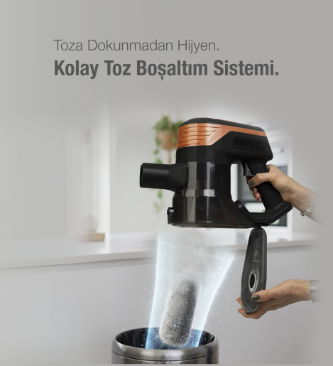 Fantom Pluto P 6000 Cyclone Dikey Elektrikli Süpürge Siyah - 16