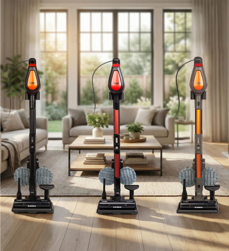 Fantom Pluto P 6100 Plus Cyclone Elektrikli Moplu Dikey Süpürge Antrasit - 19