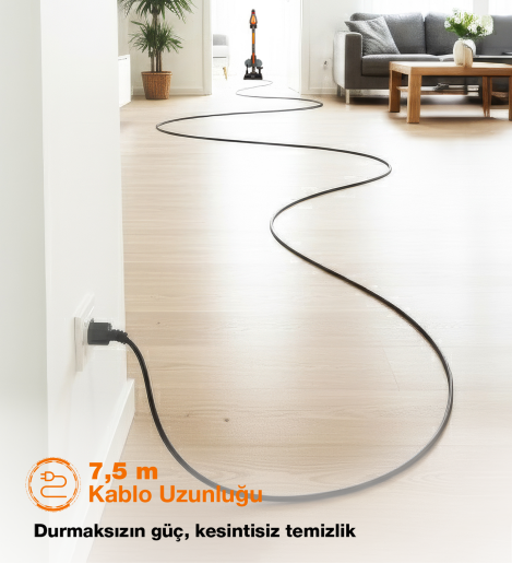 Fantom Pluto P 6100 Plus Cyclone Elektrikli Moplu Dikey Süpürge Antrasit - 18