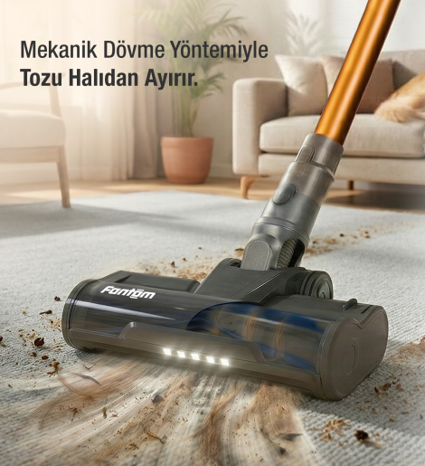Fantom Pluto P 6100 Plus Cyclone Elektrikli Moplu Dikey Süpürge Antrasit - 12