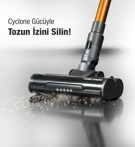 Fantom Pluto P 6100 Plus Cyclone Elektrikli Moplu Dikey Süpürge Antrasit - 17