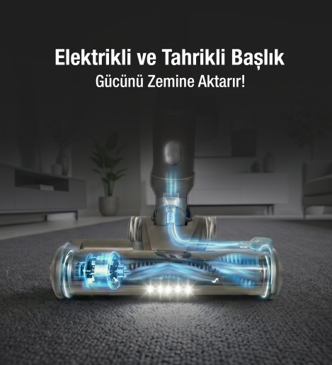 Fantom Pluto P 6100 Plus Cyclone Elektrikli Moplu Dikey Süpürge Siyah - 14