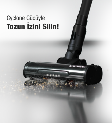 Fantom Pluto P 6100 Plus Cyclone Elektrikli Moplu Dikey Süpürge Siyah - 17