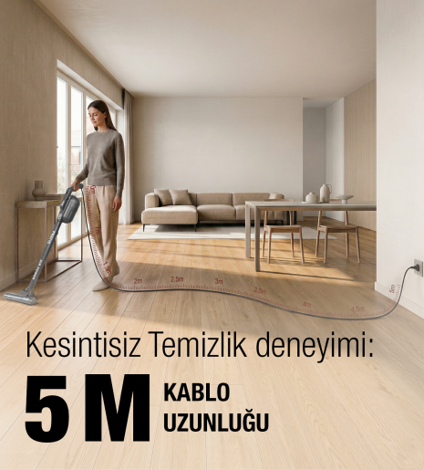 Fantom Pratic Aır Power P 1250 Antrasit Torbasız Dönebilen Turbo Başlıklı Dikey Süpürge - 15