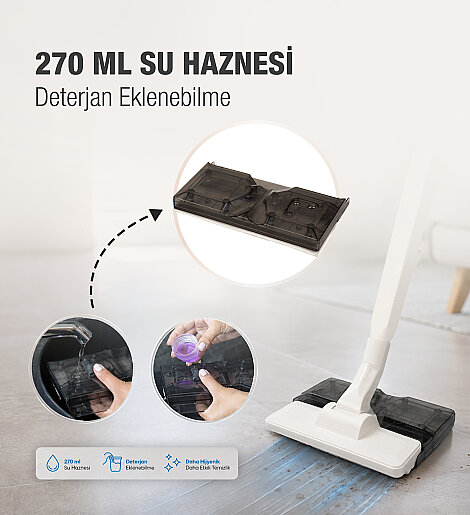Fantom Pratıcmop P 1400 Elektrikli Süpürge Krem - 10