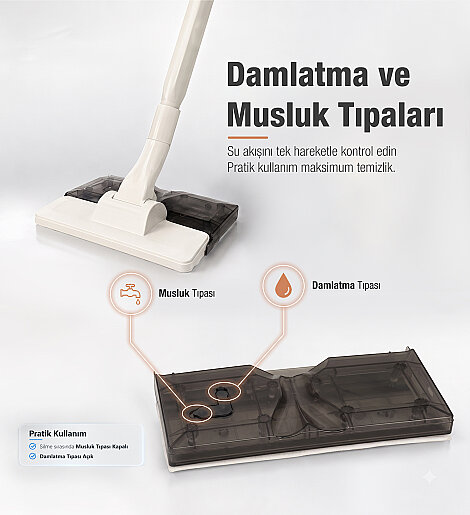 Fantom Pratıcmop P 1400 Elektrikli Süpürge Krem - 11
