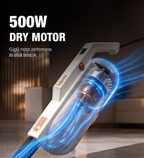 Fantom Pratıcmop P 1400 Elektrikli Süpürge Krem - 7