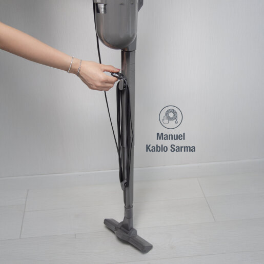 Fantom Pratıc-S P 1200 Toz Torbasız Dikey Süpürge Antrasit - 6