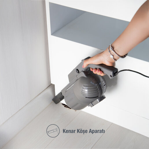 Fantom Pratıc-S P 1200 Toz Torbasız Dikey Süpürge Antrasit - 4