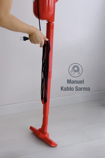 Fantom Pratıc-S P 1200 Toz Torbasız Dikey Süpürge Kırmızı - 6