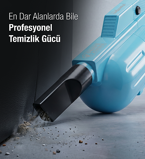 Fantom Pratıc-S P 1200 Toz Torbasız Dikey Süpürge Mavi - 9