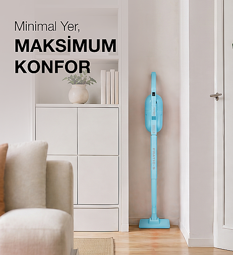 Fantom Pratıc-S P 1200 Toz Torbasız Dikey Süpürge Mavi - 15
