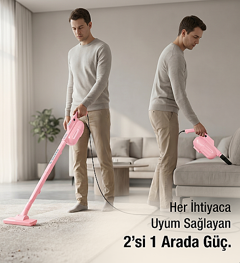 Fantom Pratıc-S P 1200 Toz Torbasız Dikey Süpürge Pembe - 5