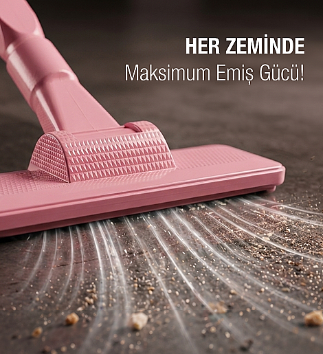 Fantom Pratıc-S P 1200 Toz Torbasız Dikey Süpürge Pembe - 4