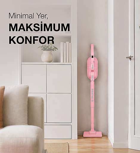 Fantom Pratıc-S P 1200 Toz Torbasız Dikey Süpürge Pembe - 15