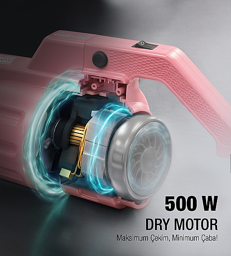 Fantom Pratıc-S P 1200 Toz Torbasız Dikey Süpürge Pembe - 6