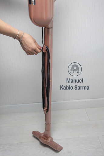 Fantom Pratıc-S P 1200 Toz Torbasız Dikey Süpürge Rose Gold