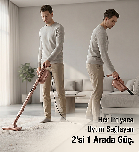 Fantom Pratıc-S P 1200 Toz Torbasız Dikey Süpürge Rose Gold - 5