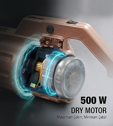 Fantom Pratıc-S P 1200 Toz Torbasız Dikey Süpürge Rose Gold - 6