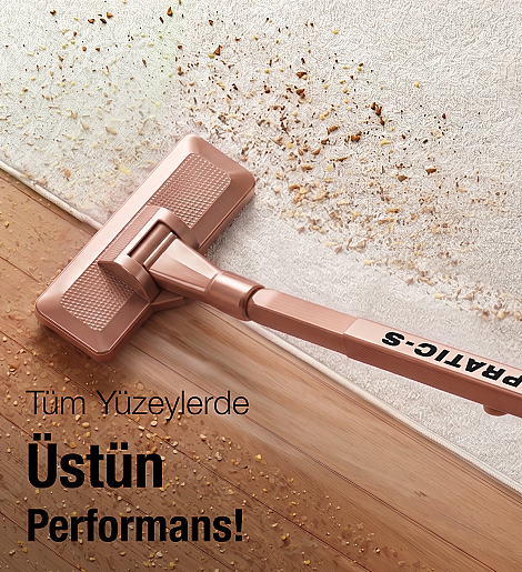 Fantom Pratıc-S P 1200 Toz Torbasız Dikey Süpürge Rose Gold - 8