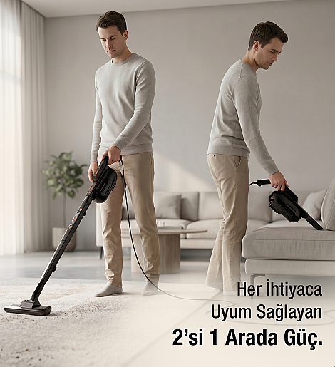 Fantom Pratıc-S P 1200 Toz Torbasız Dikey Süpürge Siyah - 5