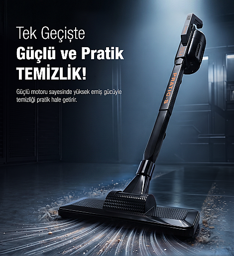 Fantom Pratıc-S P 1200 Toz Torbasız Dikey Süpürge Siyah - 7