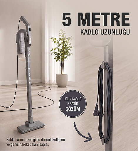 Fantom Pratıc-XL P 1300 Toz Torbasız Dikey Süpürge Antrasit - 12