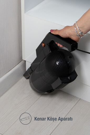 Fantom Pratıc-Xl P 1300 Toz Torbasız Dikey Süpürge Siyah - 3