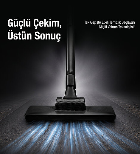 Fantom Pratıc-XL P 1300 Toz Torbasız Dikey Süpürge Siyah - 4