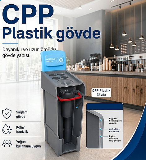 Fantom Procycle 70S Bardak Atık Kovası - 5