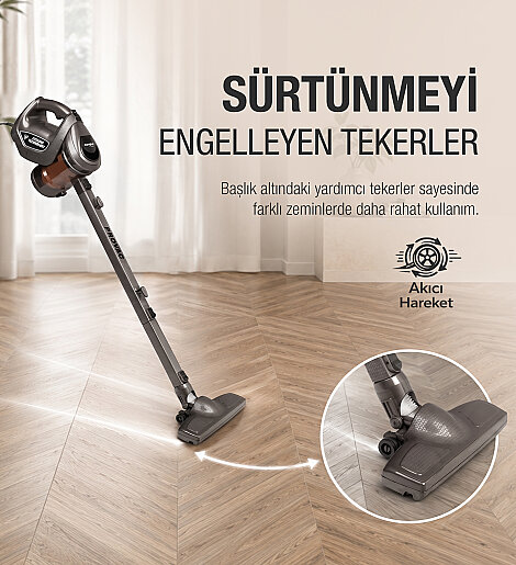 Fantom Provac P 5000 Cyclone Dikey Süpürge Antrasit - 8