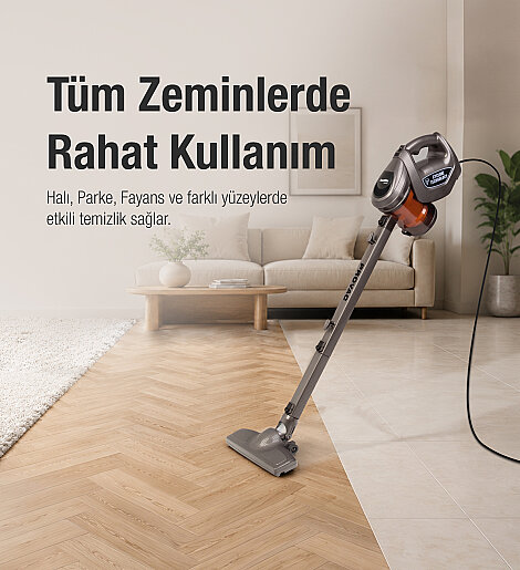 Fantom Provac P 5000 Cyclone Dikey Süpürge Antrasit - 11